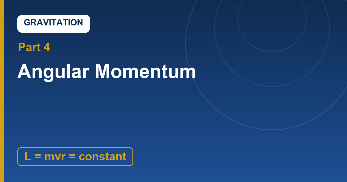 You are currently viewing Angular Momentum: Gravity Can Pull, It Cannot Twist
