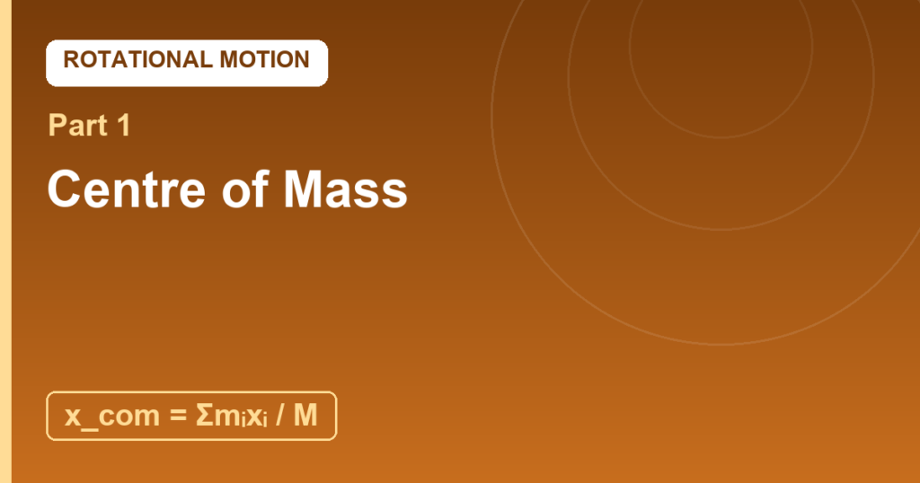 Centre of Mass: The Point That Behaves Like a Particle