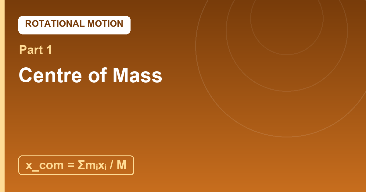 You are currently viewing Centre of Mass: The Point That Behaves Like a Particle