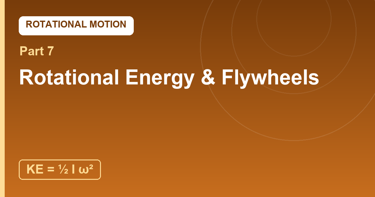 You are currently viewing Rotational Energy and Flywheels: Spin as a Battery