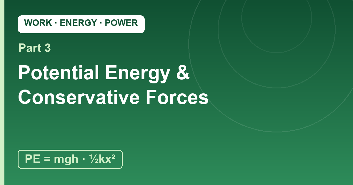 You are currently viewing Potential Energy: Stored Work, Ready to Strike