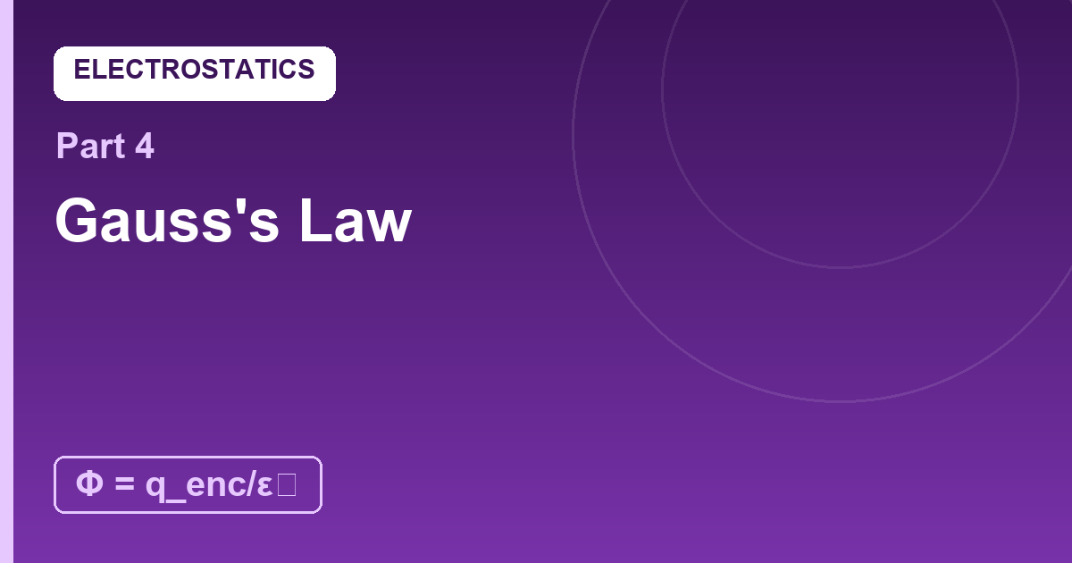You are currently viewing Gauss’s Law: Counting Field Through a Surface