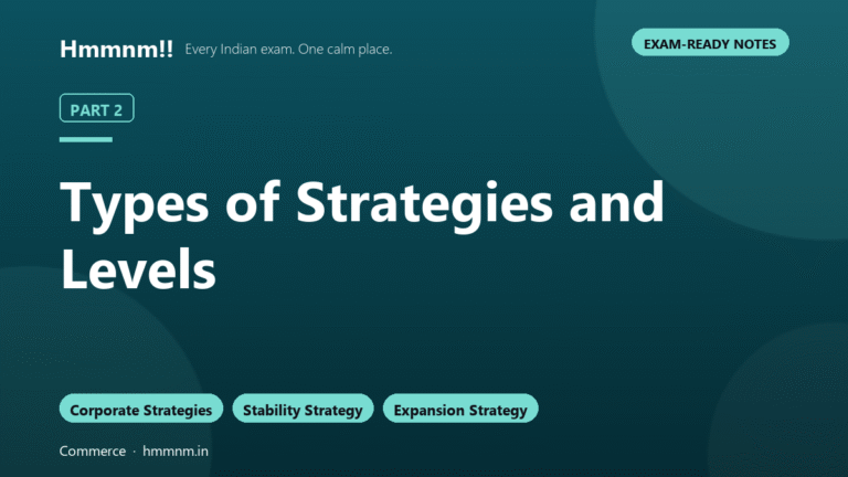 Types of Strategies and Levels: Part 2