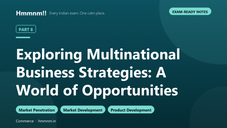 Multinational Business Strategies: Part 8