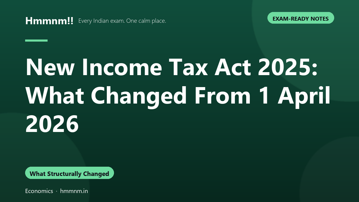 New Income Tax Act 2025: What Changed From 1 April 2026