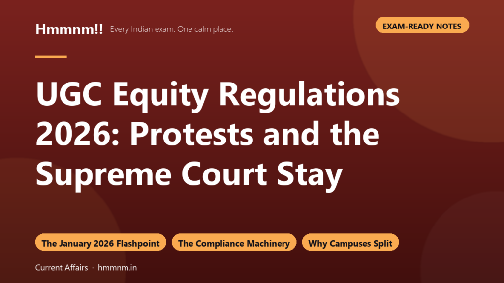 UGC Equity Regulations 2026: The SC Stay Explained