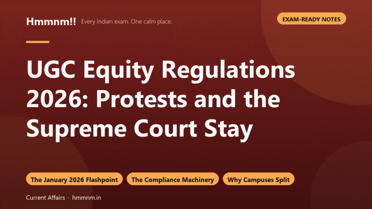 UGC Equity Regulations 2026: The SC Stay Explained