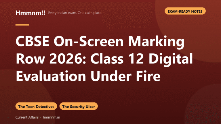 CBSE On-Screen Marking Row 2026: Class 12 Under Fire