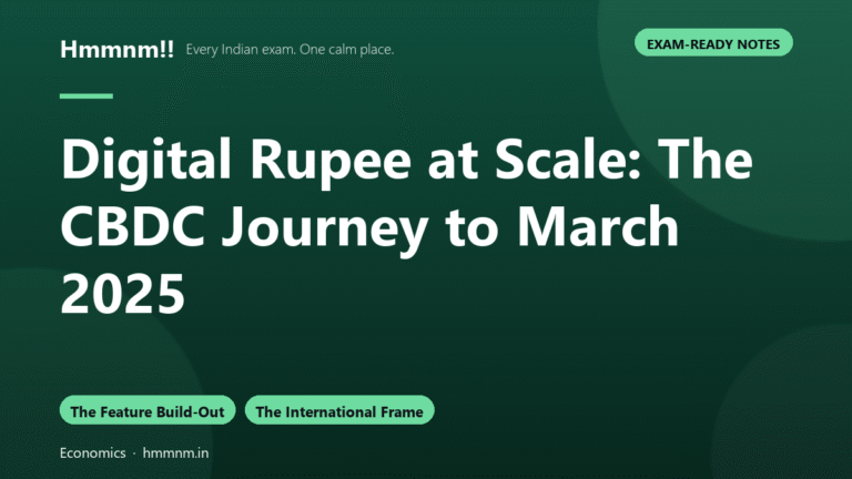 Digital Rupee at Scale: The CBDC Journey