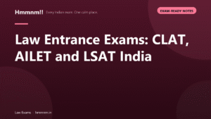 Law Entrance Exams: CLAT, AILET and LSAT India, Exam-Ready Notes