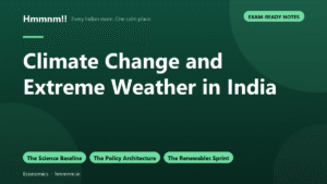 Climate Change and Extreme Weather in India: Exam-Ready Notes