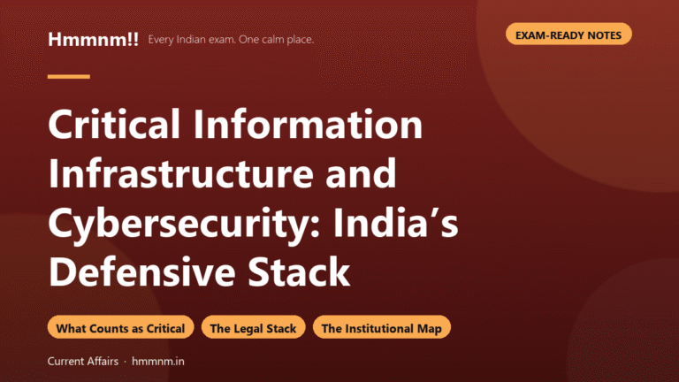 Critical Information Infrastructure and Cyber Defence