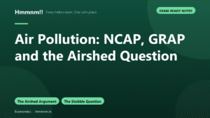 Air Pollution: NCAP, GRAP and the Airshed Question, Exam-Ready Notes