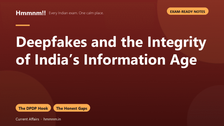 Deepfakes and India’s Information Integrity