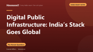 Digital Public Infrastructure: India’s Stack Goes Global, Exam-Ready Notes