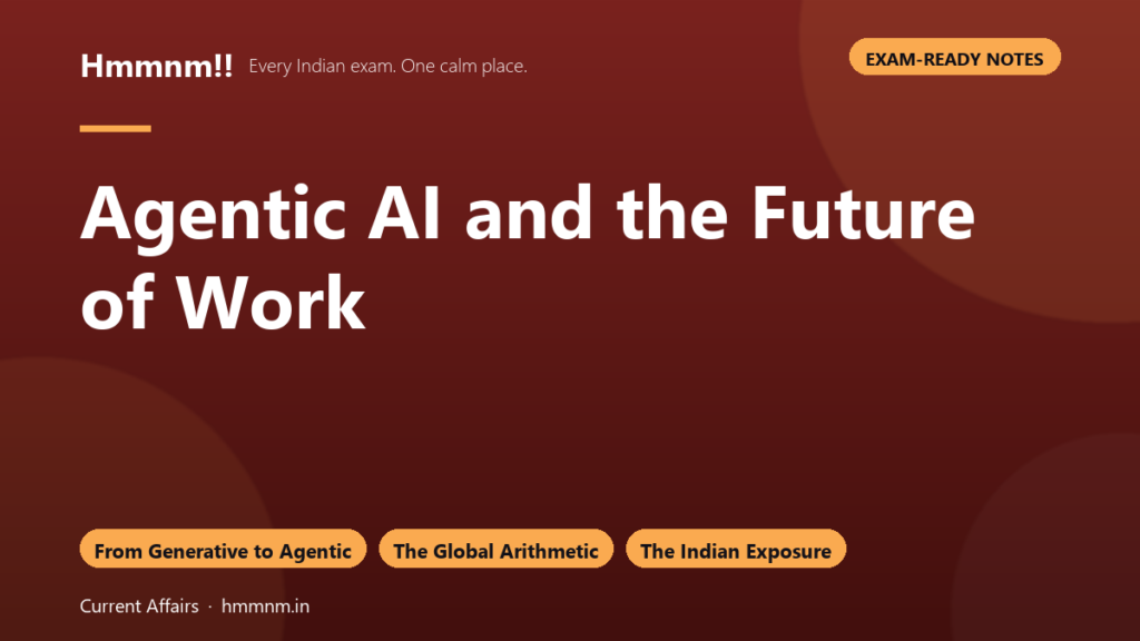 Agentic AI and the Future of Work, Exam-Ready Notes