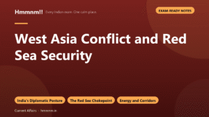 West Asia Conflict and Red Sea Security, Exam-Ready Notes