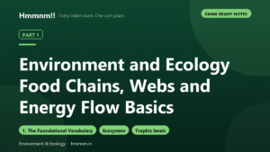 Environment and Ecology Part 1: Food Chains, Webs and Energy Flow Basics, Exam-Ready Notes