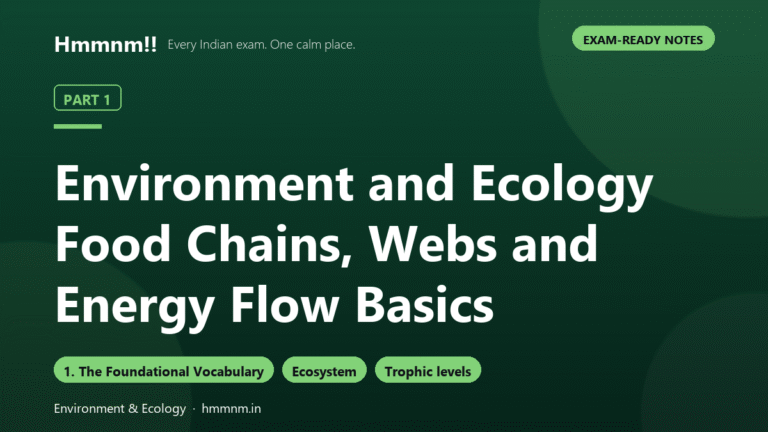 Environment Part 1: Food Chains and Energy Flow