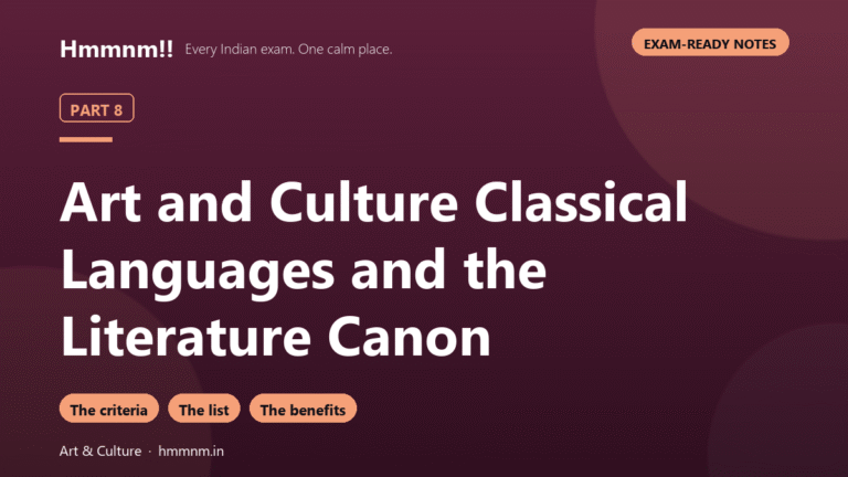 Art and Culture Part 8: Classical Languages, Canon