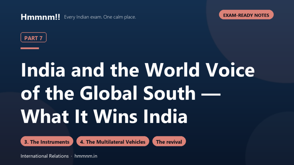 India and the World 7: Voice of the Global South