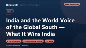India and the World Part 7: Voice of the Global South — What It Wins India, Exam-Ready Notes