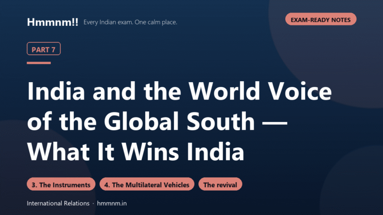 India and the World 7: Voice of the Global South