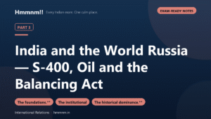 India and the World Part 3: Russia — S-400, Oil and the Balancing Act, Exam-Ready Notes