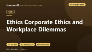 Ethics Part 6: Corporate Ethics and Workplace Dilemmas, Exam-Ready Notes