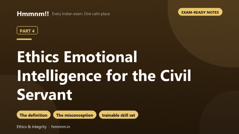 Ethics Part 4: Emotional Intelligence for Civil Servants