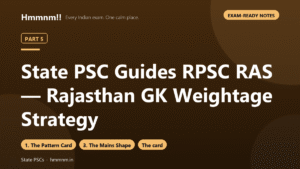 State PSC Guides Part 5: RPSC RAS — Rajasthan GK Weightage Strategy, Exam-Ready Notes