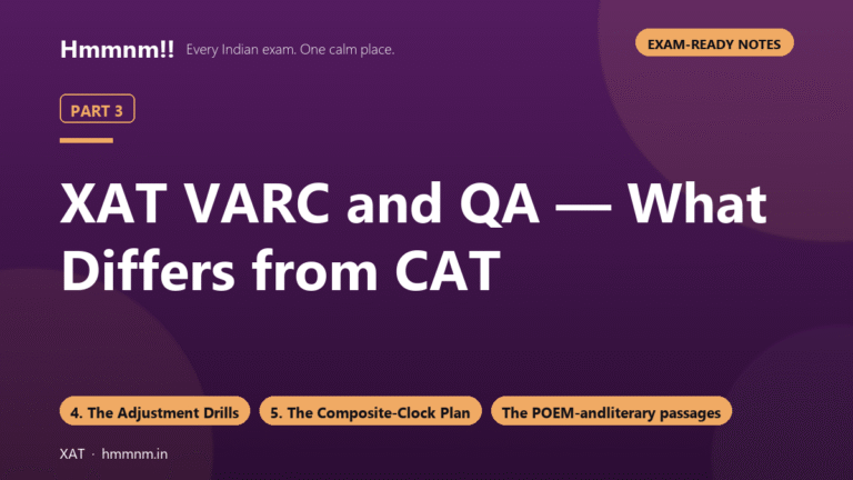XAT Part 3: VARC and QA — How They Differ