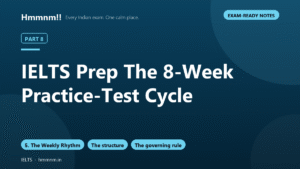 IELTS Prep Part 8: The 8-Week Practice-Test Cycle