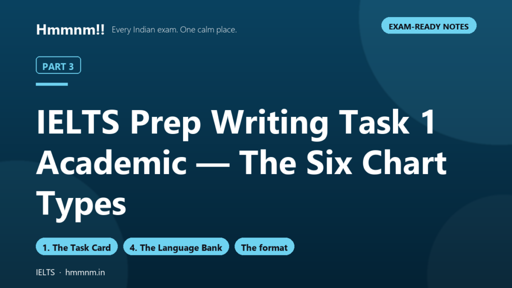 IELTS Prep Part 3: The Six Chart Types