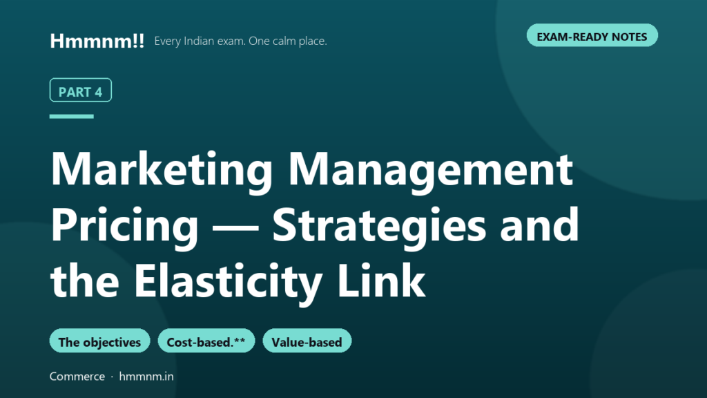 Marketing Part 4: Pricing and the Elasticity Link