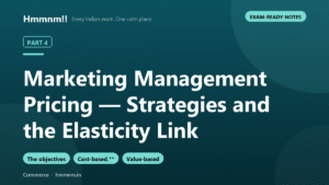 Marketing Management Part 4: Pricing — Strategies and the Elasticity Link