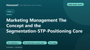 Marketing Management Part 1: The Concept and the Segmentation-STP-Positioning Core