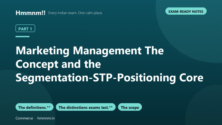 Marketing Part 1: Segmentation, Targeting, Positioning