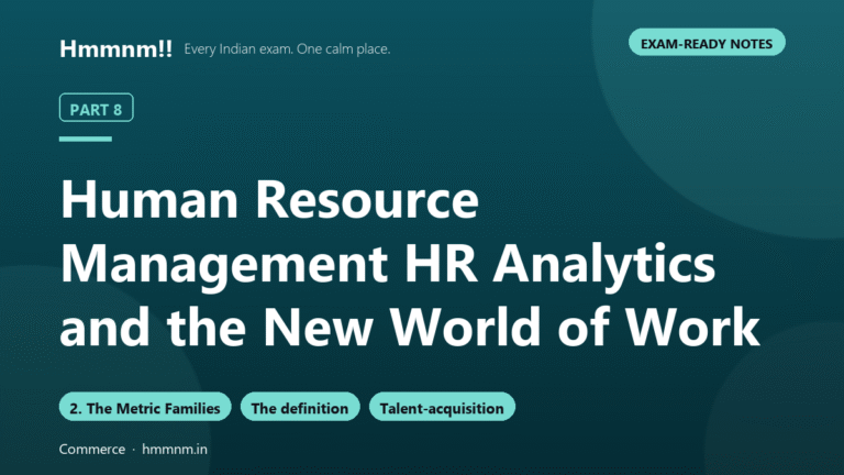 Human Resource Management Part 8: HR Analytics and the New World of Work