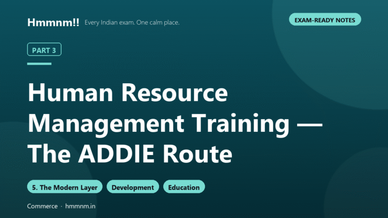Human Resource Management Part 3: Training — The ADDIE Route