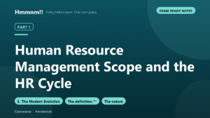 Human Resource Management Part 1: Scope and the HR Cycle