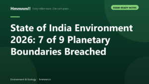 India's environment report reveals six of nine planetary boundaries breached in 2026