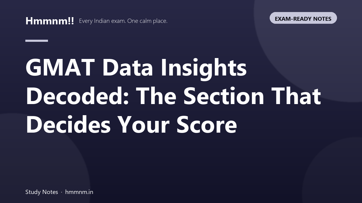 GMAT Data Insights section explained with strategies to improve your GMAT score