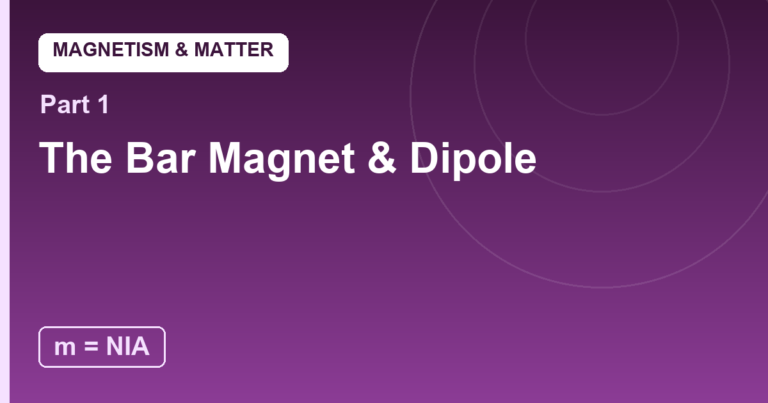 The Bar Magnet and Its Dipole: The Ancient Arrow of Iron