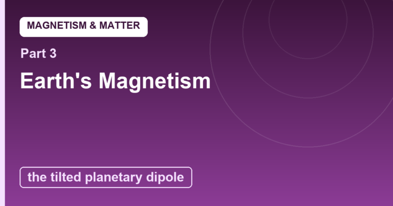 Earth’s Magnetism: The Planet-Sized Dipole