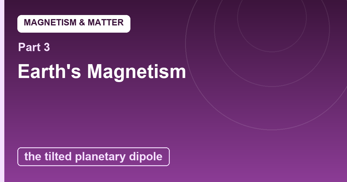 You are currently viewing Earth’s Magnetism: The Planet-Sized Dipole