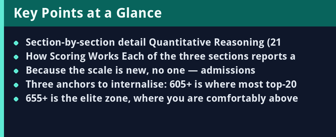 Key points summary card