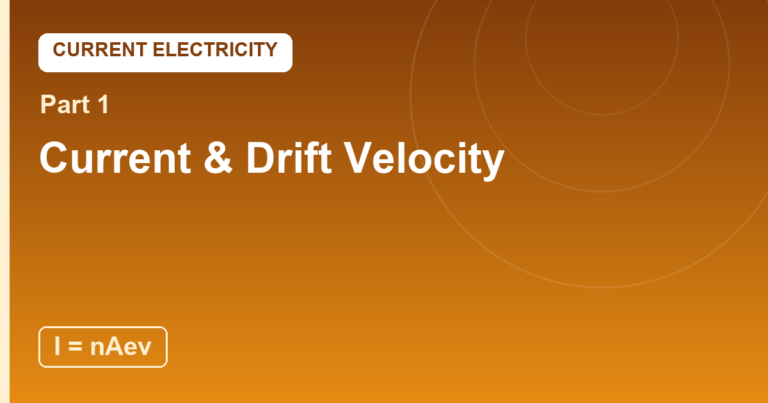 Current and Drift Velocity: The Slow March Behind the Fast Signal