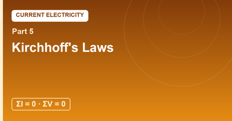 Kirchhoff’s Laws: Junction Bookkeeping and Loop Bookkeeping