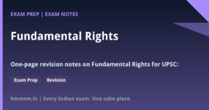 Read more about the article Fundamental Rights: Landmark Judgements Simplified — One-Page UPSC Daily Revision Notes